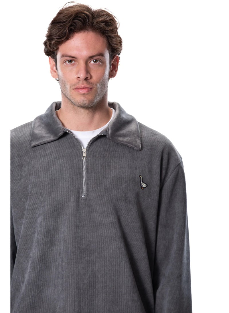 Naughty Goose The Goose Silver Quarter Zip - Image 1
