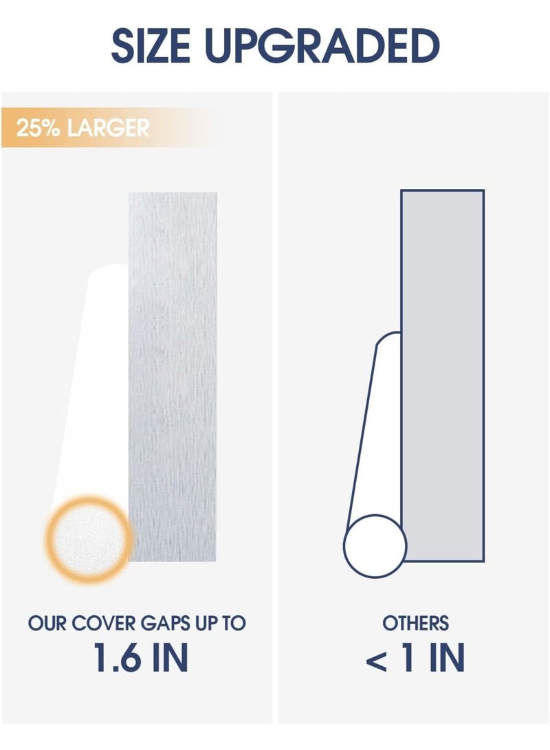 SOLARAE Door Draft Stopper, Draft Stopper for Bottom of door 36inch, Adjustable Door Soundproofing Sweep Noise Blocker for Interior Exterior Doors - Image 2