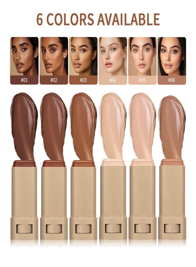 Hetrfly Beauty Balm Serum Boosted Skin Tint, Solid Tinted Moisturizing Serum Contour Stick Foundation Face Stick for Women, Brightens, Hydrates, Natural Finish Makeup (01#) - Image 2