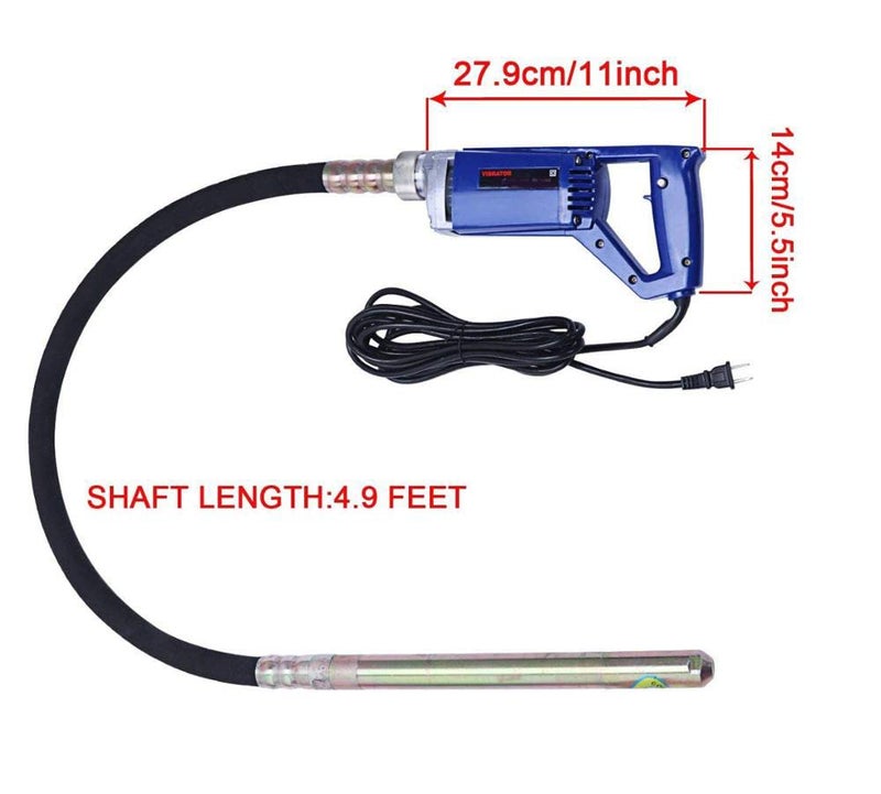 MLD Electric Concrete Vibrator needle Machine set with 1.5 Meter faxible rod (600 W, 35mm, Color-Multi) - Image 4
