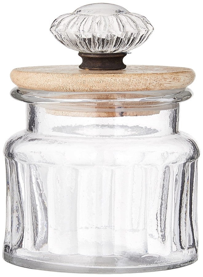 mud pie Knob Glass Condiment Set - Image 4