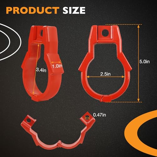 HQPASFY Hitch Coupler Lock Fits for Bulldog Style Couplers Hitch Lock with Combination Lock Heavy Duty Trailer Hitch Lock for Bulldog Style Couplers Red - Image 3