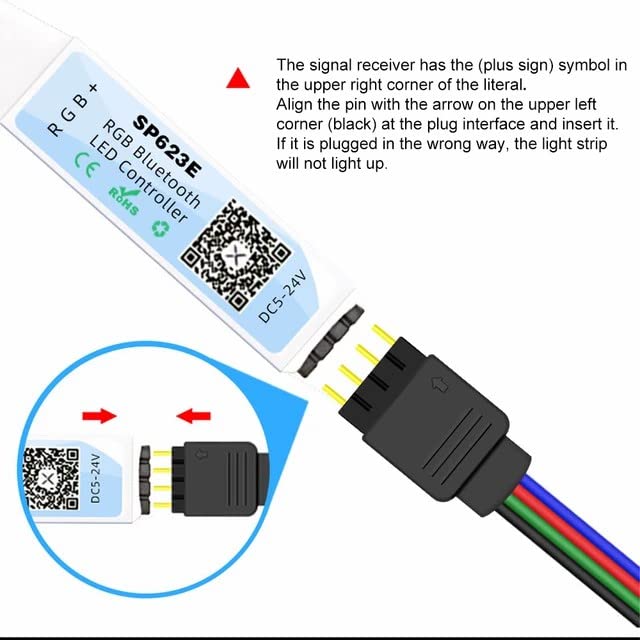 Protium Bluetooth RGB Controller_SP623E (work with 4 Pin RGB LED strips & Mobile app, BanlanX App), withour remote - Image 2