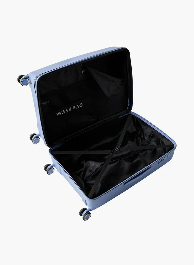 Wave Textured Hardcase Trolley Bag with Retractable Handle - 28 Inches Check-in Bag 28-L - Check-In