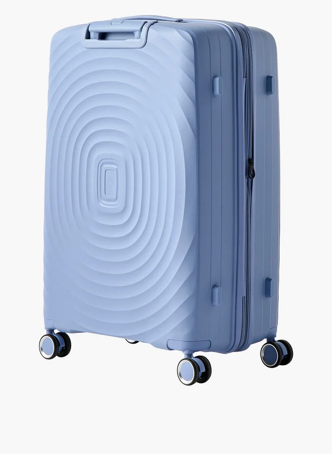 Wave Textured Hardcase Trolley Bag with Retractable Handle - 28 Inches Check-in Bag 28-L - Check-In