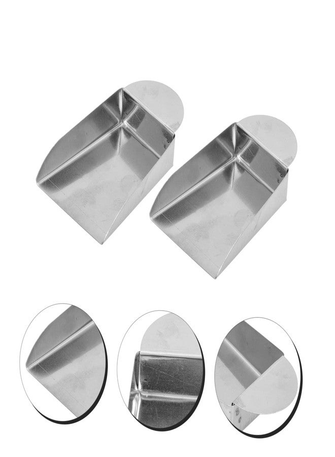 SUPVOX 2Pcs Earless Steel Shovel Bead Scoop Tool for Jewelry Making Gem and Gold Powder Sorting Mini Gemstone Spade - Image 4