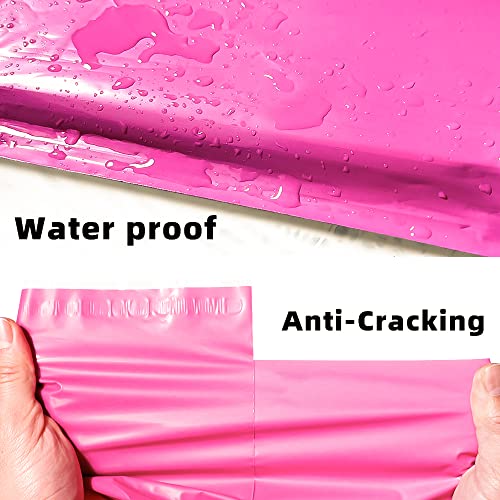 POLYSELLS 200 pcs 6x9 Inches Pink Poly Mailers Shipping Envelopes, Strong Adhesive Sealing, Waterproof, and Tear-resistant Postal Mailing Bags for Small Business, Clothes, Non-Fragile Items - Image 3