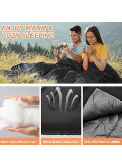 GGEROU Adult Kids Camping Sleeping Bag, Lightweight Portable Sleeping Bags Backpacking Indoor and Outdoor for Hiking Traveling with Storage Bag 10-25℃ 220x150cm  - Image 3