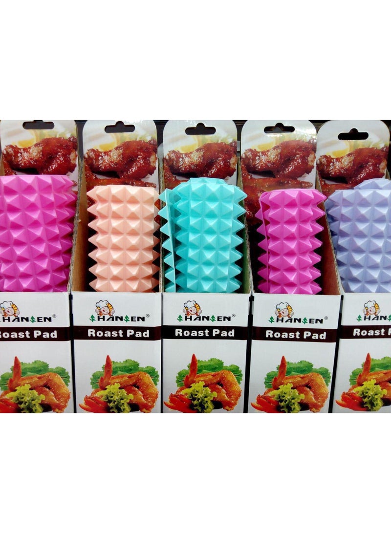Multi-colored silicone oven mat 