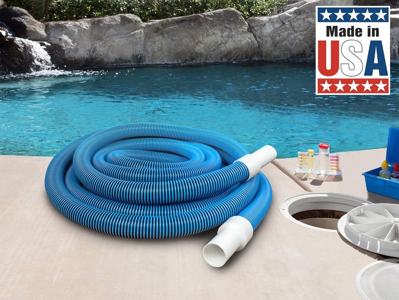 Poolmaster Manual Pool Vacuum Hose, 30 Ft x 1-1/2” for Inground & Above Ground Pools, Not for Automatic Cleaners, Kink-Free, Heavy Duty Pool Cleaner Hose with Swivel Cuff – Made in USA - Image 3