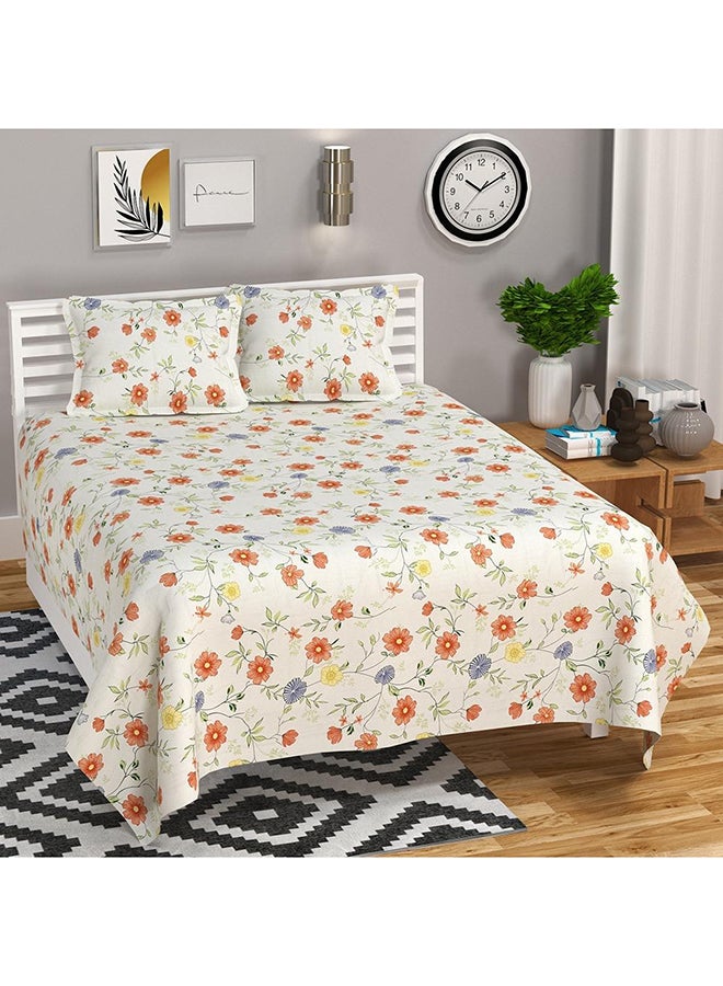 بي اس بي هوم طقم ملاءات سرير بحجم كينغ من قطن جليسي فاخر مع 2 غطاء وسادة بحجم كينغ من Kingston | ملاءات ناعمة وفاخرة (طقم من 3 قطع: ملاءة مسطحة 275 × 275 سم، أغطية وسادة 50 × 75 سم، متعدد الألوان) - Image 1