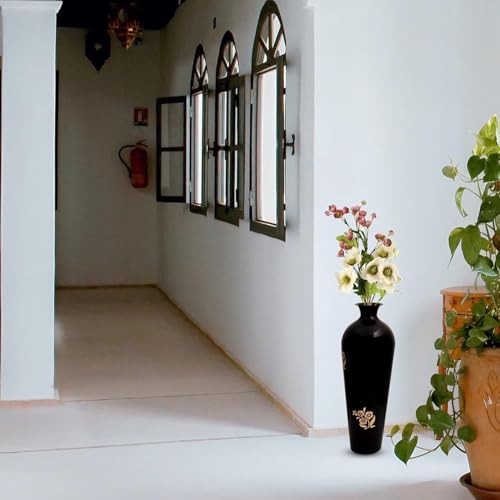 TRENDING DECOR 16 inches Metal Floor Vase for Living Room, Drawing Room & Home Decor, Modern Minimalist Design, Perfect for Dried Flowers. - Image 2