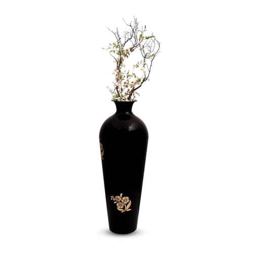 TRENDING DECOR 16 inches Metal Floor Vase for Living Room, Drawing Room & Home Decor, Modern Minimalist Design, Perfect for Dried Flowers. - Image 4