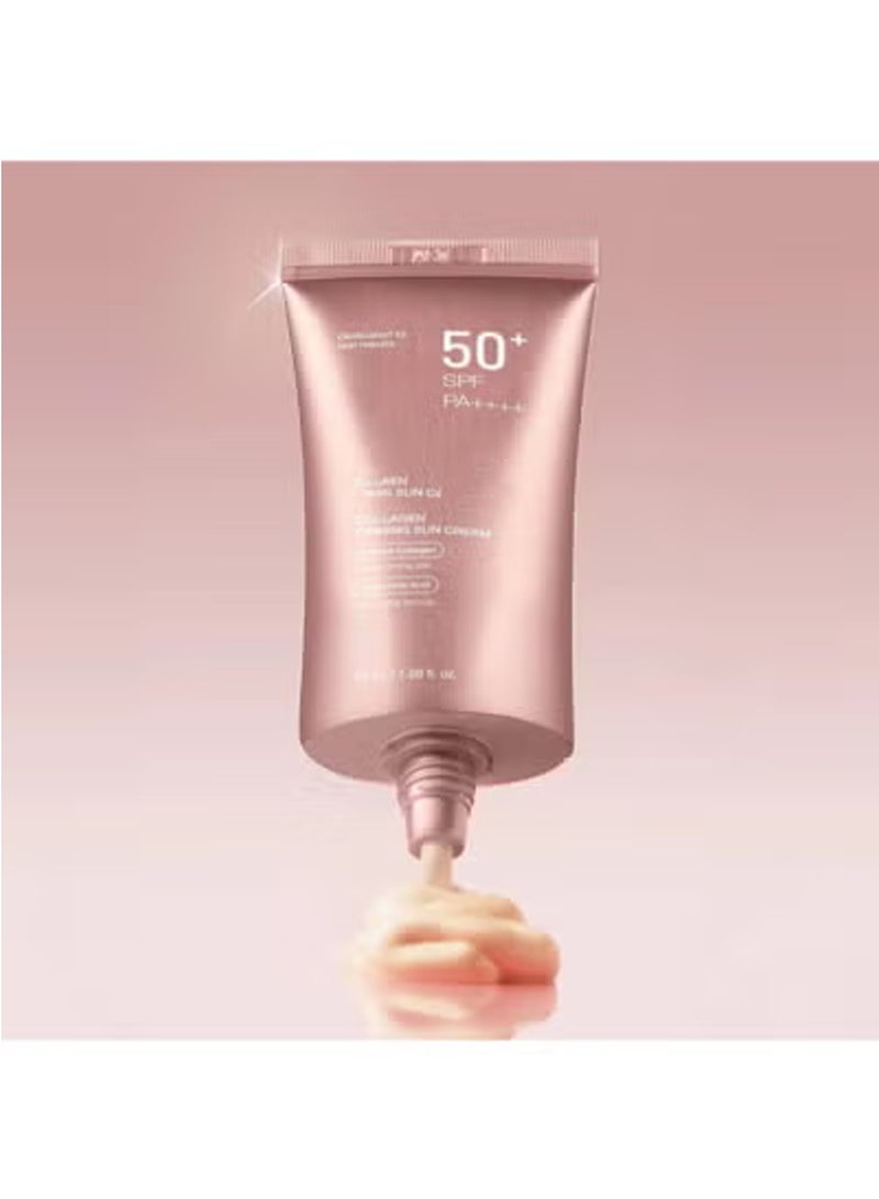 كريم شمس شد الكولاجين 50 مل، مقاوم للماء SPF 50+ حماية من UVA/UVB للرجال والنساء، غير دهني، مرطب خفيف، طيف واسع مع خصائص مضادة للشيخوخة - Image 5
