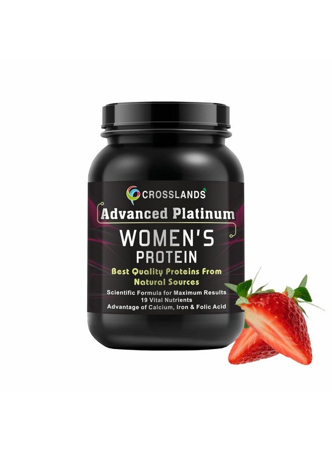 Crosslands Advanced Platinum Women Protein 1 Kg (Powder) Strawberry Flavour (Pack Of 1) - Image 1
