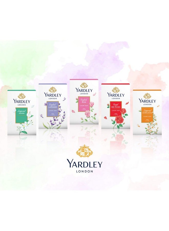 Yardley Rose Soap 3 Bar Box 100Gea Bar By Yardley  - Image 4