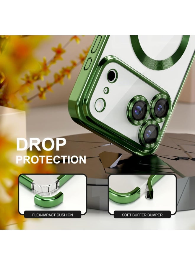 MUDISO iPhone 17 Pro Max Case Compatible with MagSafe Cover With Tempered Glass 9D Full Hd Glass For iPhone 17 Pro Max Full Camera Lens Protection Clear Case for iPhone 17 Pro Max 6.9-inch - Image 5