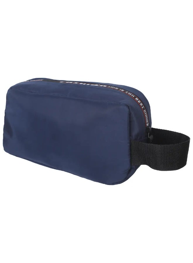 شنطة يد ووتربروف، 2 سوستة، 12×20 سم - كحلي - Image 3