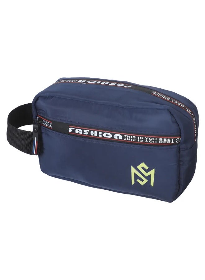 شنطة يد ووتربروف، 2 سوستة، 12×20 سم - كحلي - Image 2