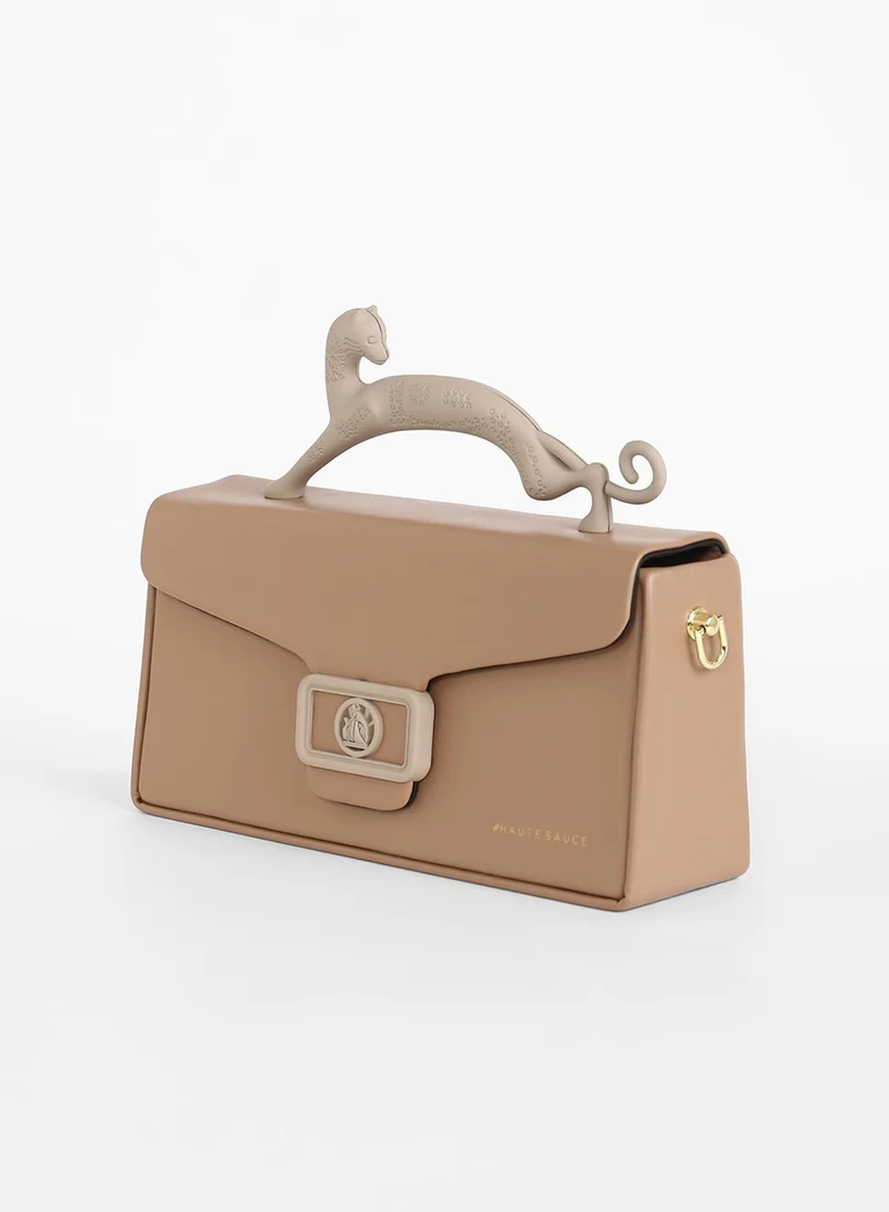 صوص هاوت Women's The Jaguar Frost Hand Bag - Tan Brown