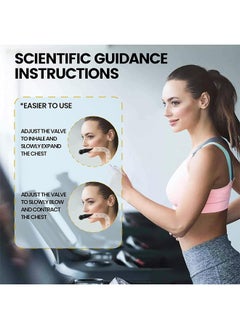 Fazza Upgraded Breathing Trainer, Portable Resistance Exercise Device with Dual-Adjust System, Breathe Fitness Trainer for Sports & Training, Easy to Use/Clean, Black  - Image 4