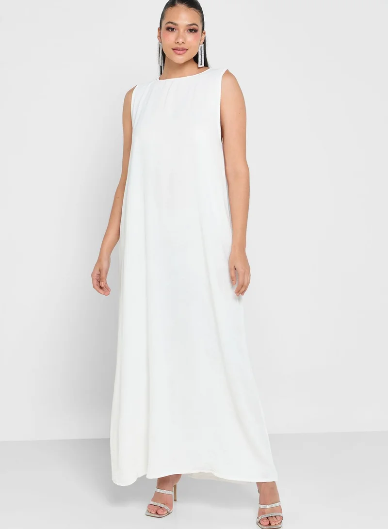 hayas closet Embellished Open Front Abaya
