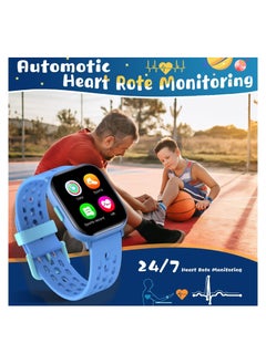 DMG TECH Kids Smart Watch for Girls Boys, Fitness Activity Tracker Watch with Heart Rate, Sleep Monitor, Pedometers, IP68 Waterproof Kids Watch with 8 Sports Modes, Great Gift for Age 6+ Kids Teens  - Image 2
