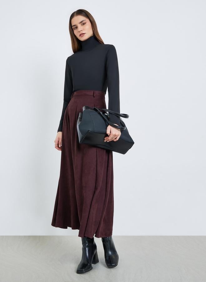 Styli Pack of 2 - Solid High Neck Fitted T-Shirt - Image 1