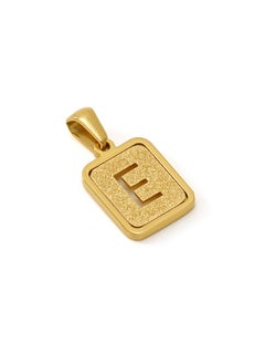 Generic New Titanium Steel 18K Pendant Trendy Letter Design Necklace E-Gold 