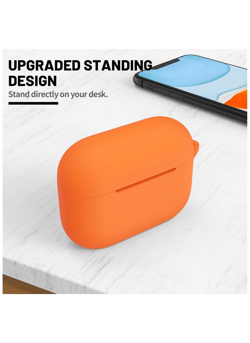 wexon Protective Shockproof Silicone Case Cover for Apple AirPods pro (1/2 Generation)  Orange  - Image 3
