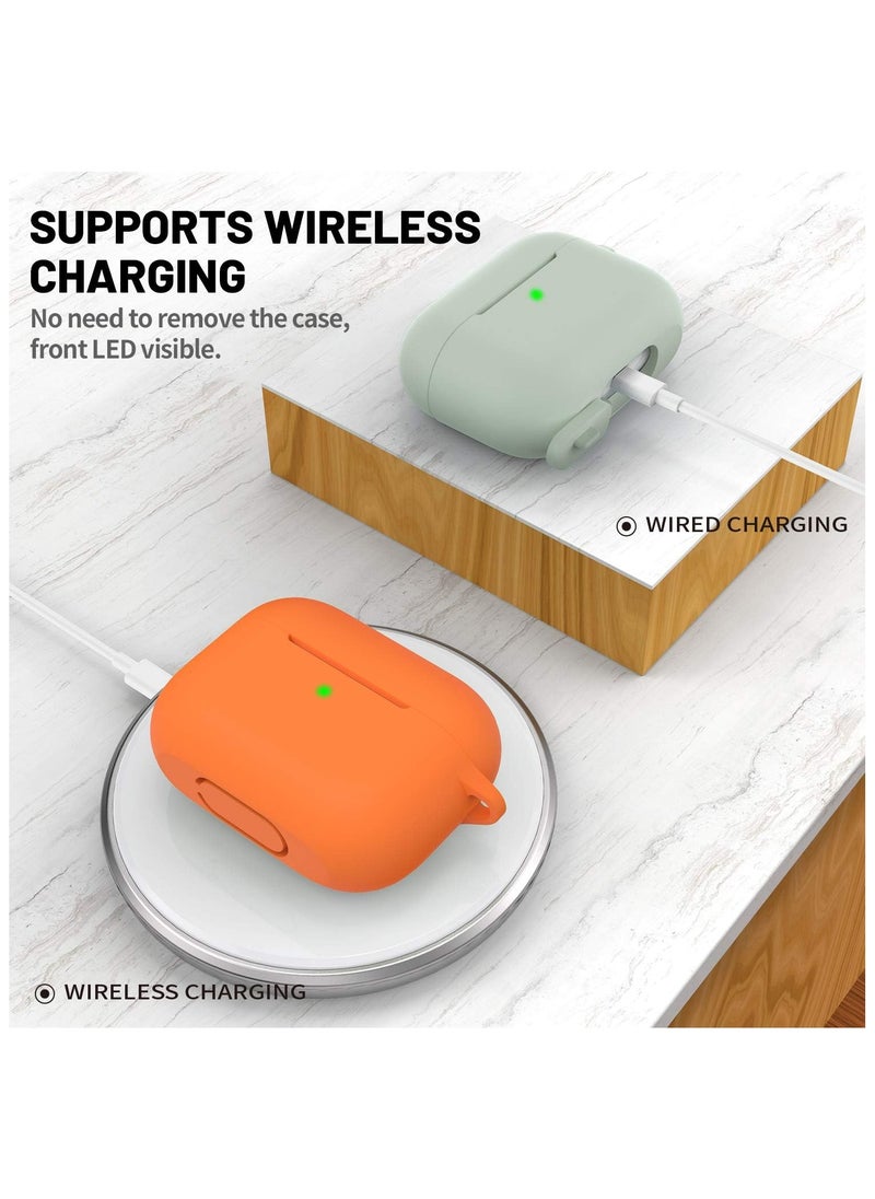 wexon Protective Shockproof Silicone Case Cover for Apple AirPods pro (1/2 Generation)  Orange  - Image 5
