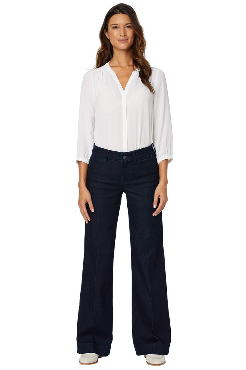 NYDJ Women's Misses Teresa Trouser Jeans-Premium Denim, Dark Enzyme, 10 - Image 5