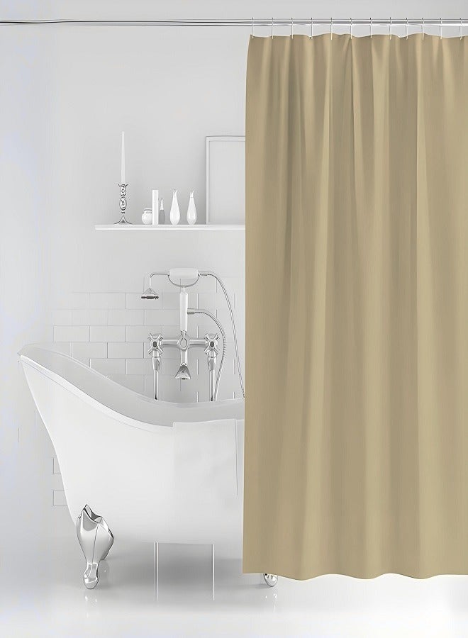 Feelings FEELINGS Shower Curtain for Bathroom Shower Curtain  Spa Hotel Shower Showroom bathtubs 200x200 Cm Bath Shower Curtain Color Beige  - Image 1