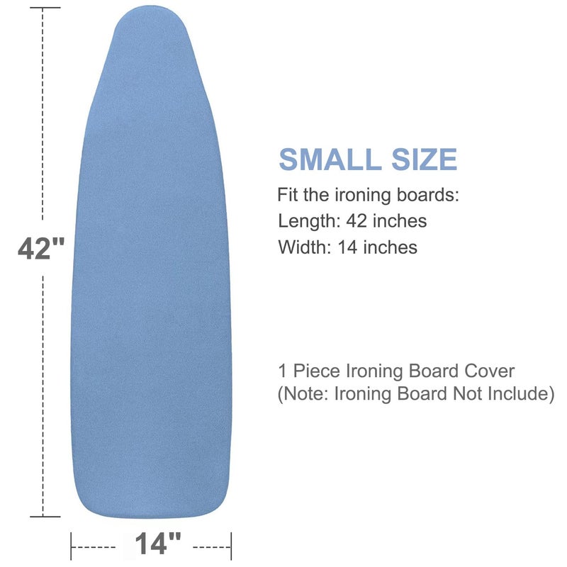 VividPaw 14x42 Inch Over-The-Door Ironing Board Cover with User-Friendly Design, Heavy-Duty Padding, Adjustable Elastic Drawstring and Fasteners - Replacement Iron Board Cover - Image 2