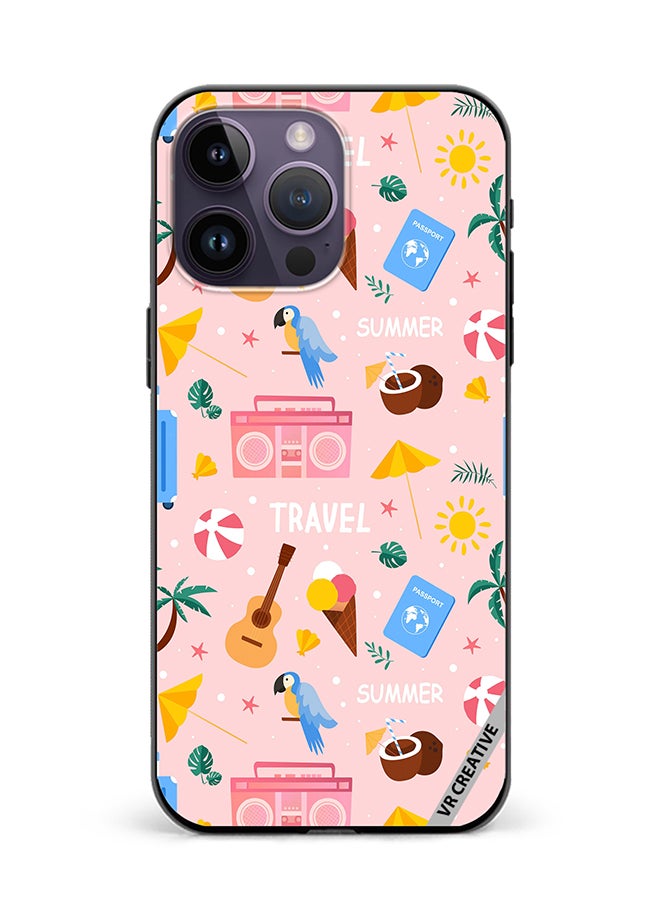 VR CREATIVE Protective Case Cover For Apple iPhone 16 Pro Max Summer Season Pattern Design Multicolour