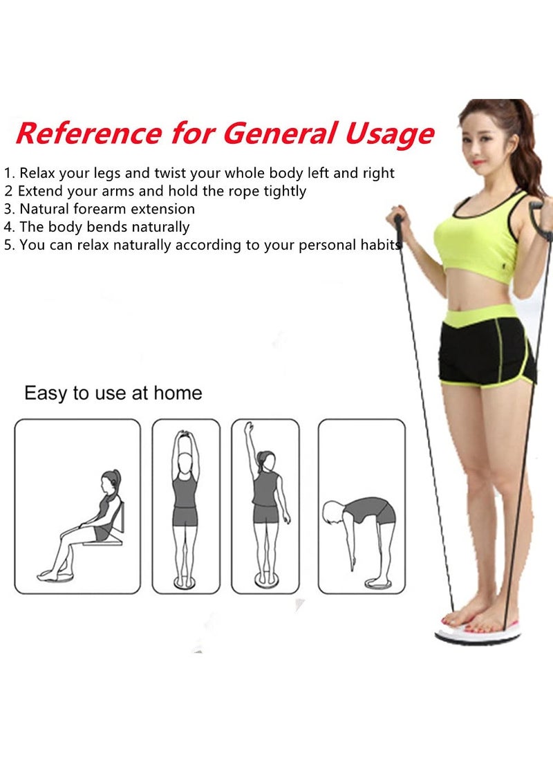 Excefore - Waist Twisting Board, Twister Board, New Generation of Waist Twisting Disc, with 8 Magnets Fitness Twister with Handles Trims Waist Arms Hips and Thighs (Green) - Image 1