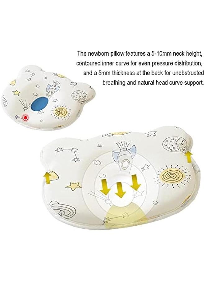 Gonice Baby Pillow Breathable Set, with Pillowcase for Infants or Toddlers, Prevents Flat Head and Shapes Infant's Head  - Image 4