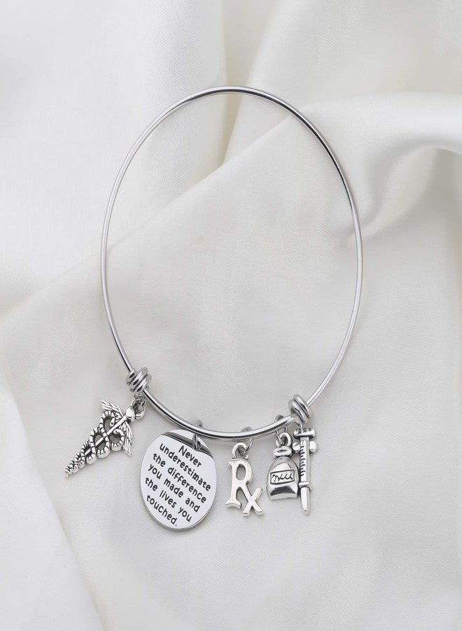 AKTAP Pharmacist Pharmacy Gift Never Underestimate The Difference You Made Rx Pharmacist Bracelet Pharmacy Tech Jewelry Pharmacist Retirement Gift (Rx Pharmacist Bracelet) - Image 3