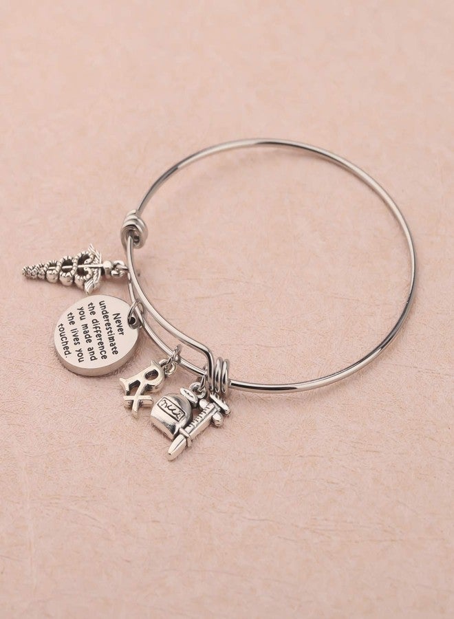 AKTAP Pharmacist Pharmacy Gift Never Underestimate The Difference You Made Rx Pharmacist Bracelet Pharmacy Tech Jewelry Pharmacist Retirement Gift (Rx Pharmacist Bracelet) - Image 2