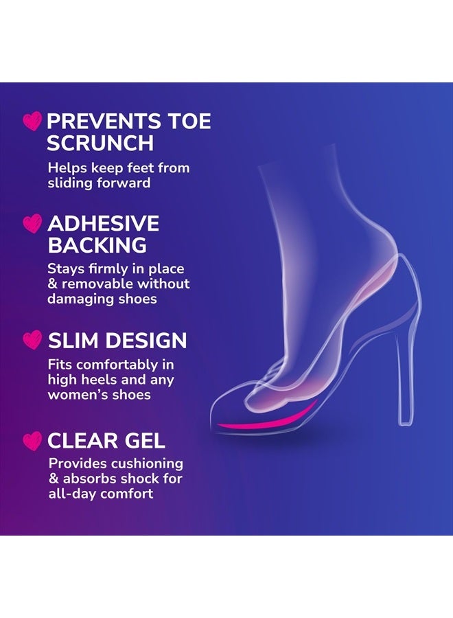 Dr. Scholl's Love Your Heels & Wedges Ball of Foot Cushions, All-Day Comfort for High Heels, Relieve & Prevent Shoe Discomfort, No Sliding Stopper Pads, 1 Pair  - Image 5