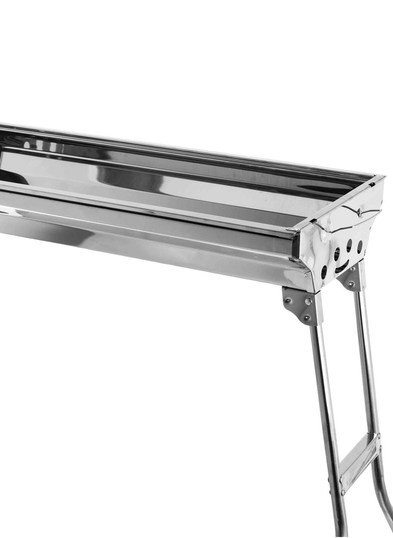 Dania - Foldable rectangular barbecue charcoal grill, size 73/34/70 cm - Image 1