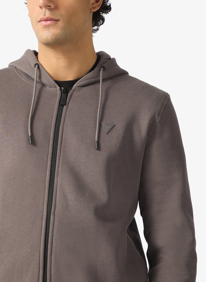 جس ألدرين سويت شيرت بغطاء رأس وسحاب - Image 3