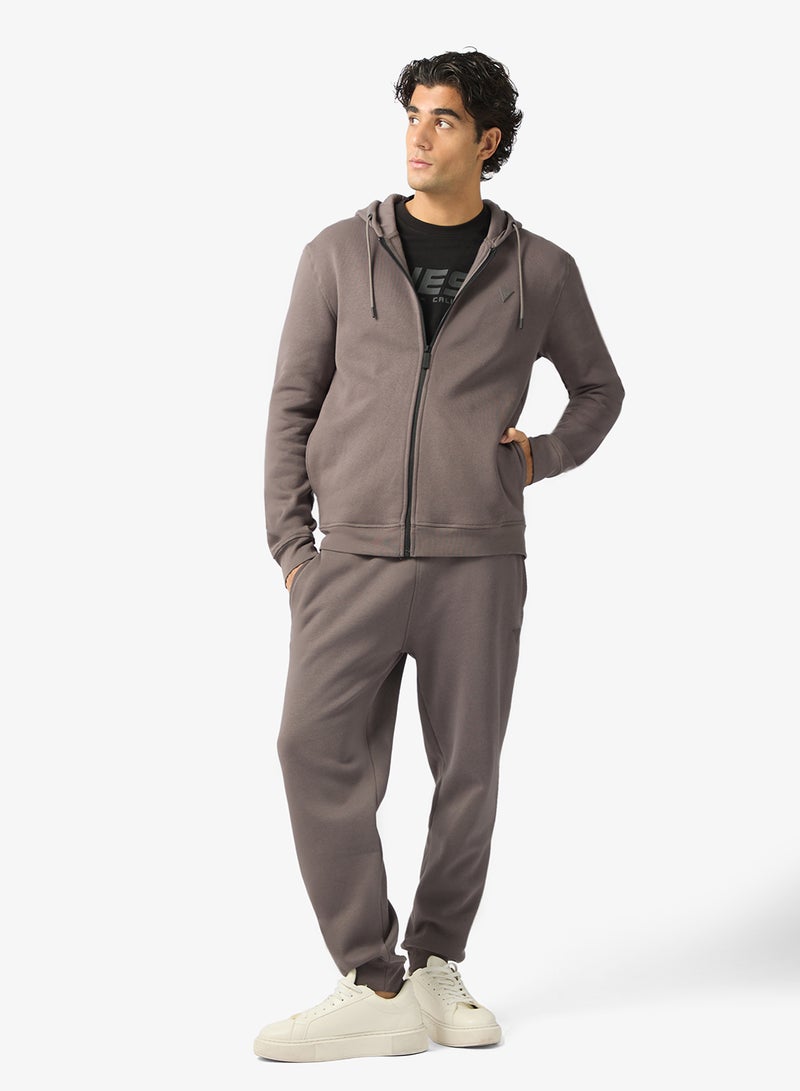 جس ألدرين سويت شيرت بغطاء رأس وسحاب - Image 4