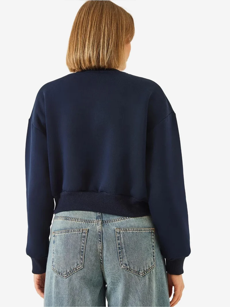 بيانكو لوتشي بلوفر بياقة دائرية بنقشة لوتشي مع بوم بوم