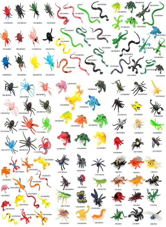 YOOHUA 112PCS Realistic Mini Bugs Toy Plastic Insects Figurines For Kid Children Toddler Fake Play Bug For Insect Themed Garden Party Halloween Goody Bag Filler Christmas Stocking Stuffers Cake Topper - Image 2