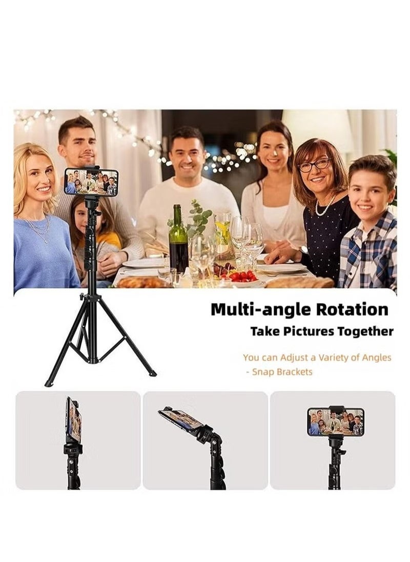 51 Inch Extendable Phone Tripod and Camera Stand with Bluetooth R