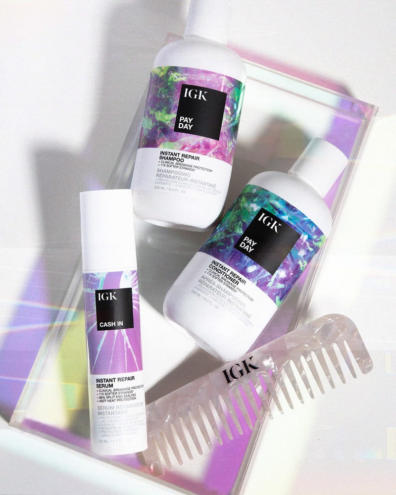 IGK PAY DAY Instant Repair Shampoo | Bond-Building + Damage Repair | Vegan + Cruelty Free | 8 Oz - Image 4