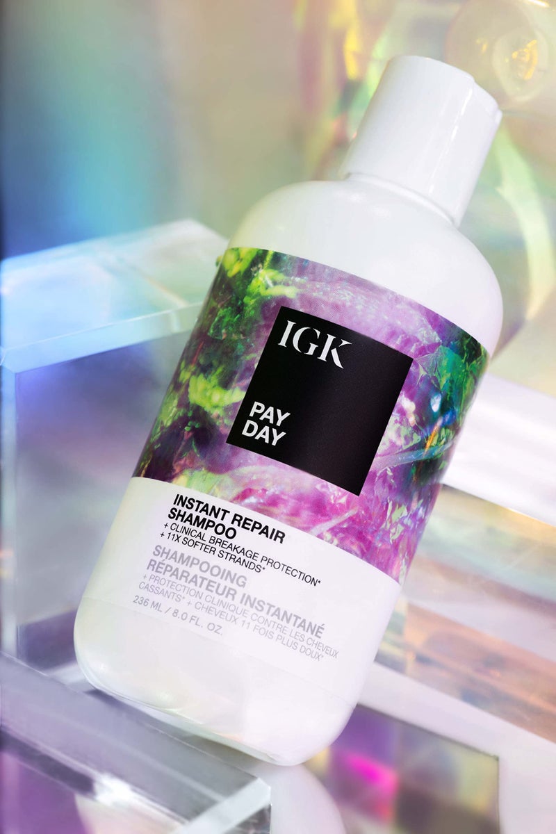 IGK PAY DAY Instant Repair Shampoo | Bond-Building + Damage Repair | Vegan + Cruelty Free | 8 Oz - Image 2