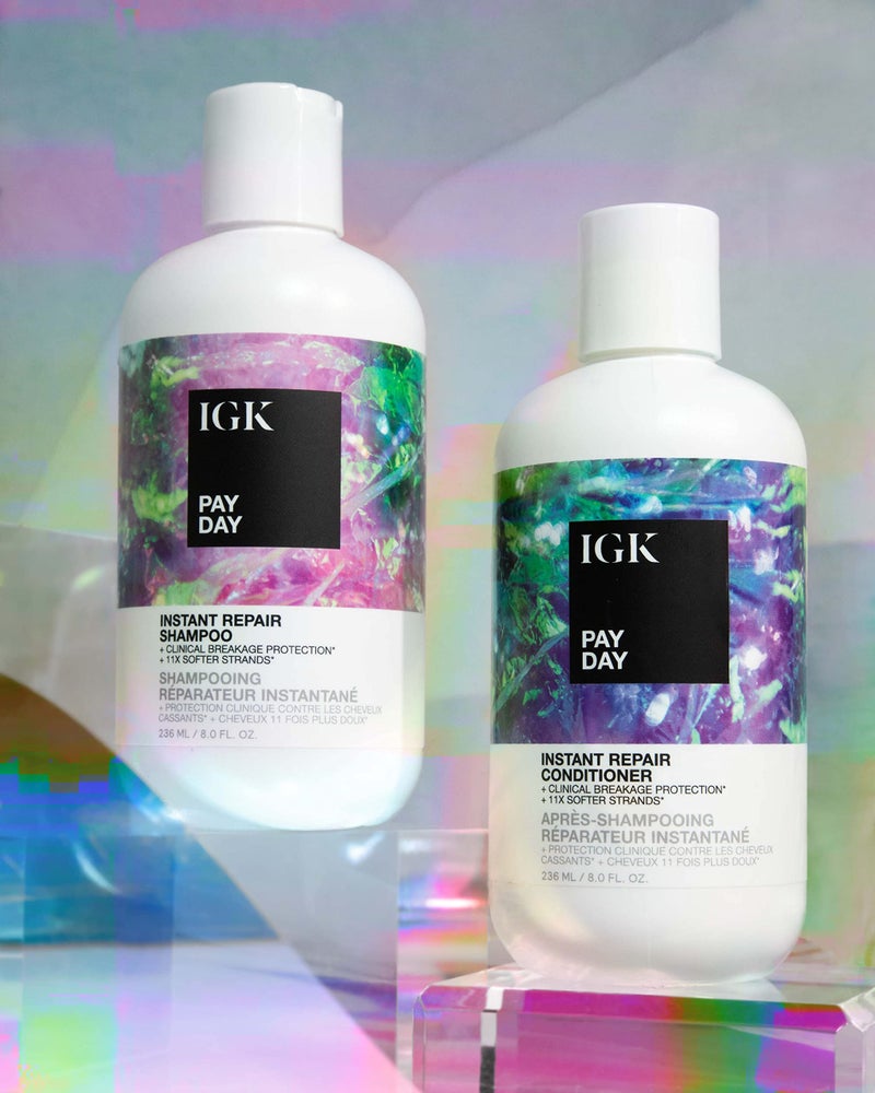 IGK PAY DAY Instant Repair Shampoo | Bond-Building + Damage Repair | Vegan + Cruelty Free | 8 Oz - Image 3