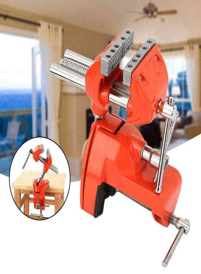 Simlug C Clamp Vise Table Vise, Mini Rotating Clamp Vise Adjustable 70Mm Jaw Width Vise Table Clamp For Workbench Woodwork - Image 2